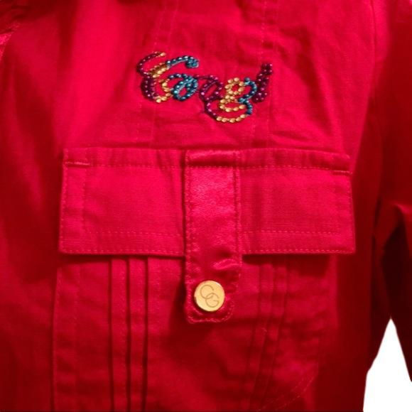 Coogi Red Shirt - Large - NWT - Picture 4 of 6